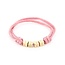 Michelle Armband love roze-goud