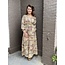Purple queen Jurk Amalia beige