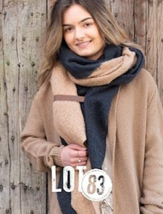Sjaal Fem twin zwart/camel