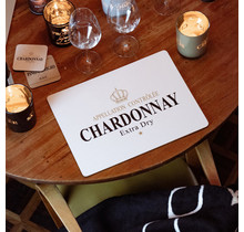 Placemat Chardonnay wit set van 4