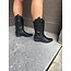 YW Boots Christel zwart leather look