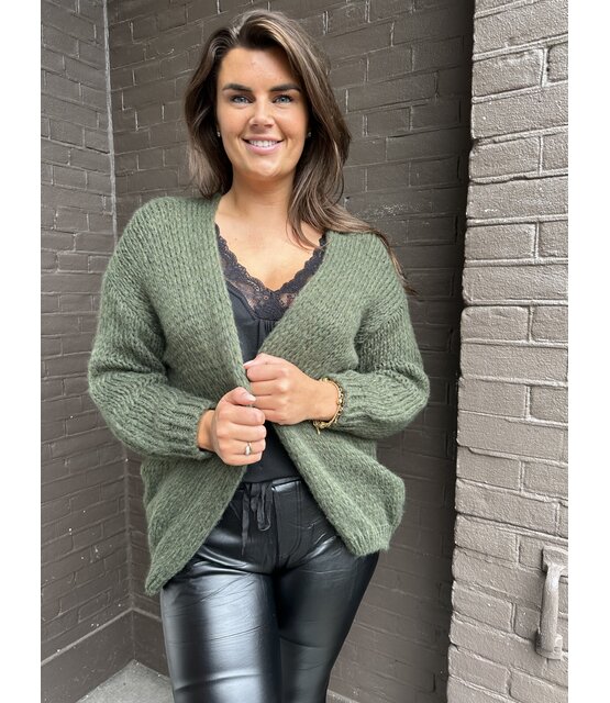 Vest peggy Army Groen
