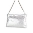 Baggyshop Tas metallic crush zilver