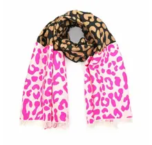 Sjaal Luipaard pink