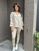 Broek Sascha  goud Broek Sascha  goud