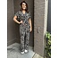 Jumpsuit travel print