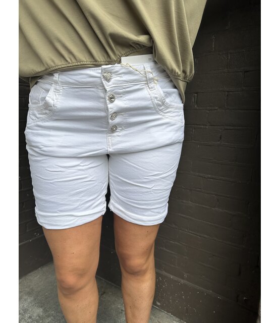 Short jeans wit