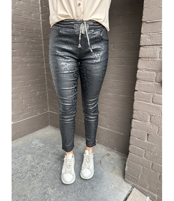 Broek Zac zwart panter