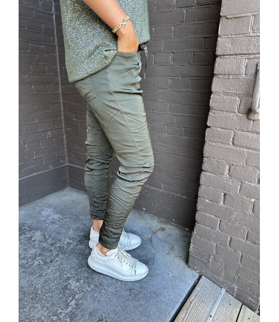 Broek Sascha Army groen