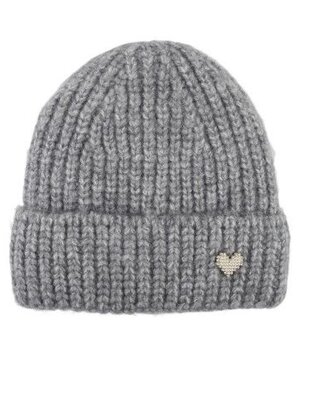 Muts Bling hart Grijs