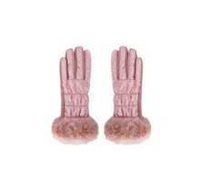 Handschoen Fluffy Roze