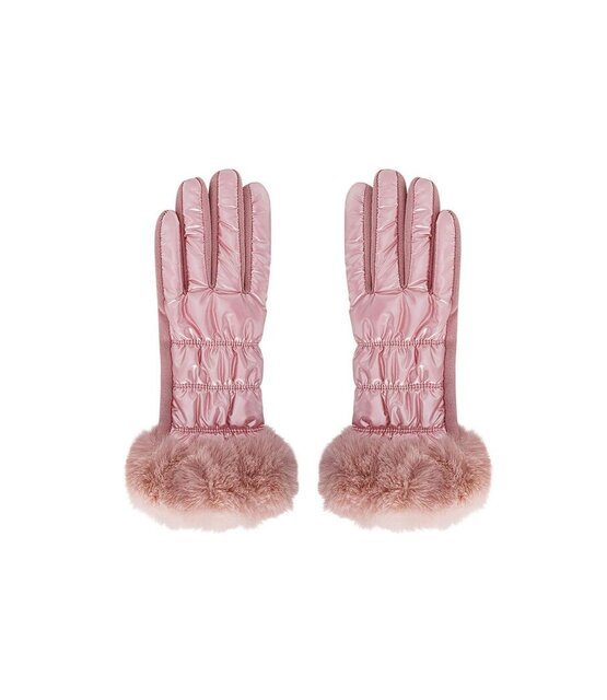 Handschoen Fluffy Roze