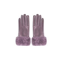Handschoen Fluffy Paars
