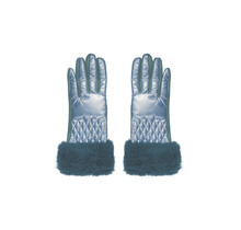 Handschoen Fluffy Blauw