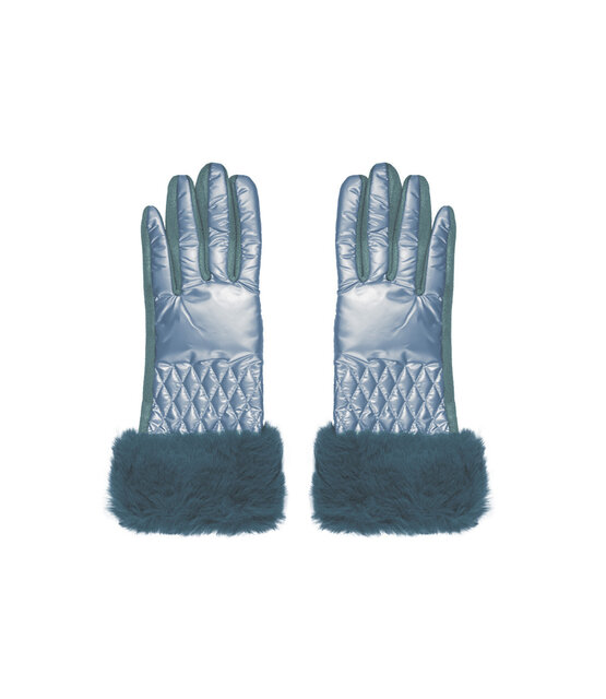 Handschoen Fluffy Blauw