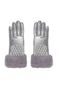 Handschoen Fluffy Zilver