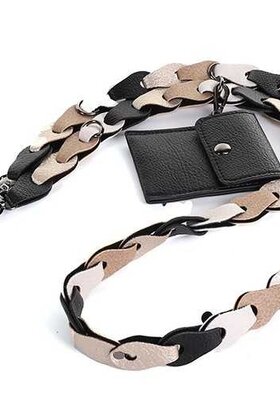 Telefoonkoord en tassenkoord met portemonnee Jip Zwart