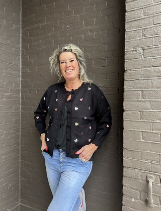 Vest Sparkle Hartjes Multicolor