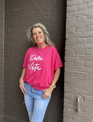 t-shirt Dolce Vita Roze