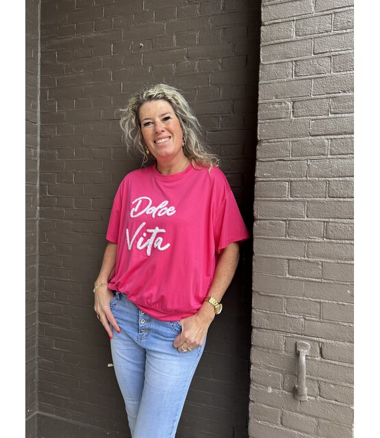 t-shirt Dolce Vita Roze