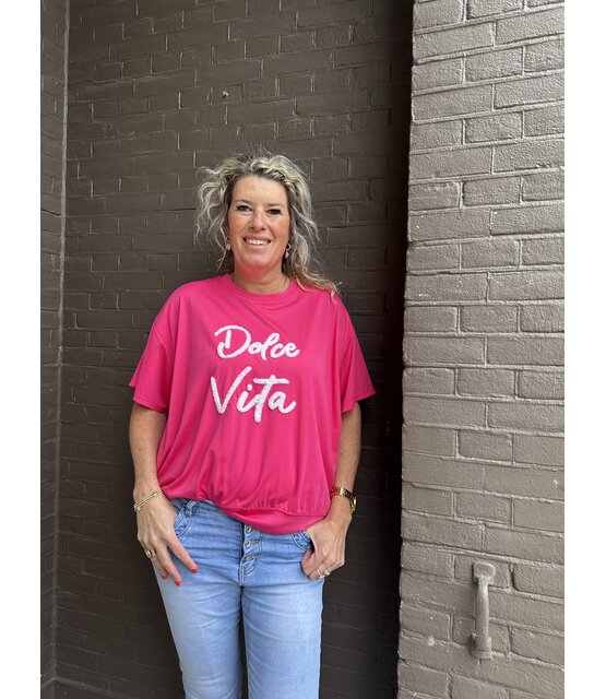 t-shirt Dolce Vita Roze