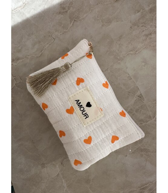 Portemonnee Hartjes Oranje