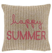 Kussen happy Summer Roze Kussen happy Summer Roze