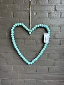 Hart turquoise groot