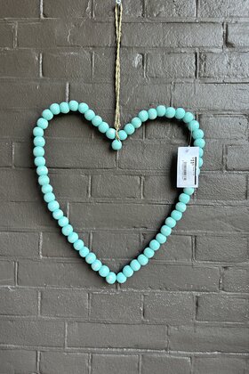 Hart turquoise groot