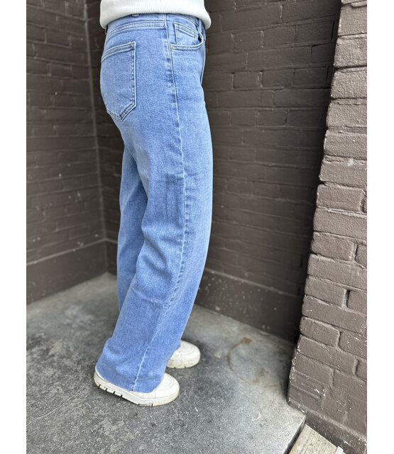 Jeans Wide Leg Blauw