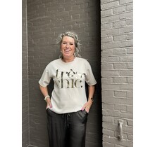 Top Tres Chic Beige