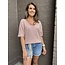 Top Linda Glitter Roze