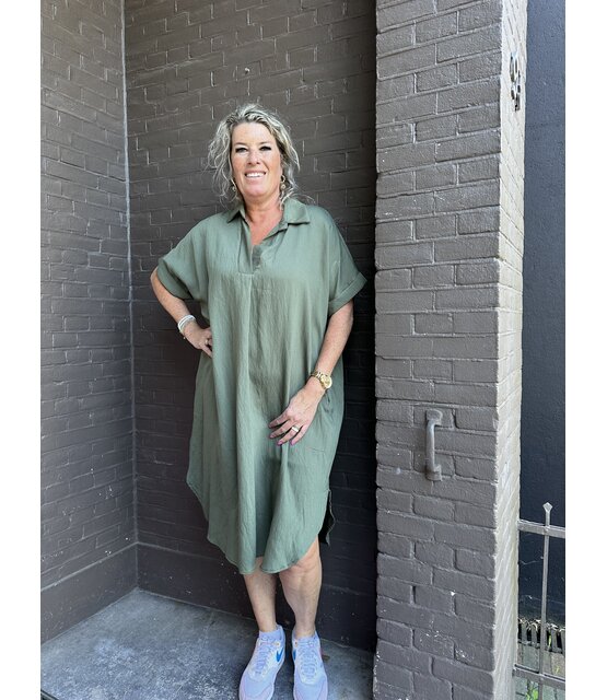 Jurk Mariska Army Groen