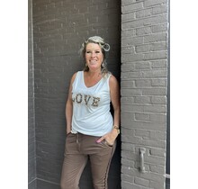Top Bling Love Off-white