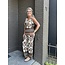 Broek print Bruin