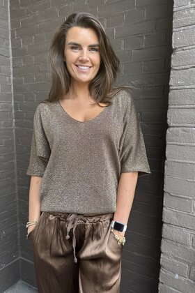Top Linda Bruin Glitter