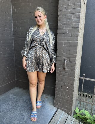 Playsuit Panter Zwart