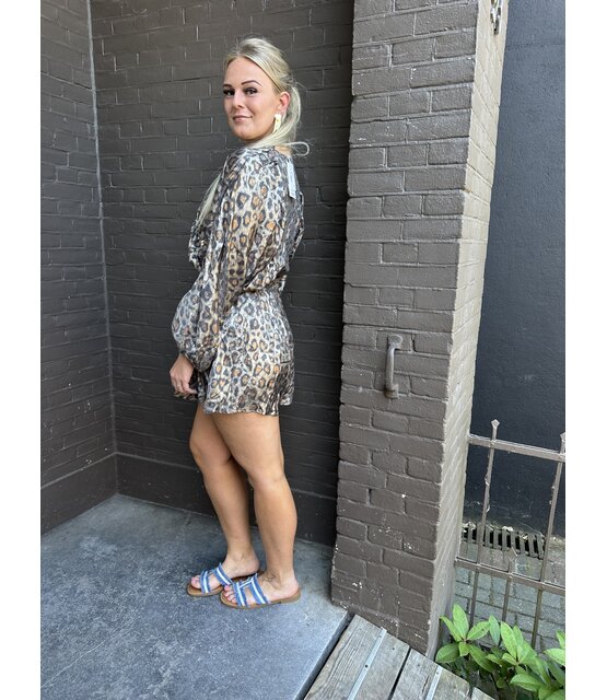 Playsuit Panter Zwart