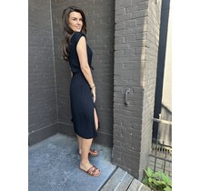 Jurk Plisse  Zwart