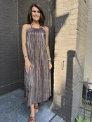 Jurk Diva bordeaux/goud