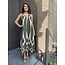 Jurk Esther print groen