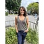 Top Amanda blauw /glitter