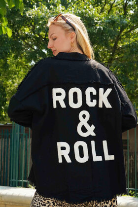 Jas Rock & Roll Zwart