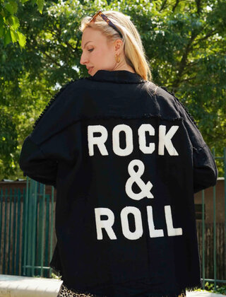 Jas Rock & Roll Zwart