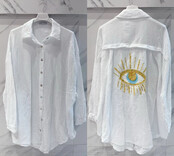 Blouse oog glitter