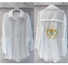 Blouse oog glitter