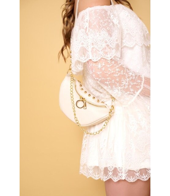 Tas Bright Studs Beige