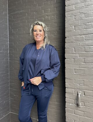Jas Bomber Blauw