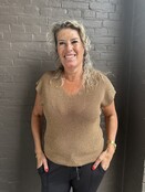 Top Bregje Camel/Glitter Top Bregje Camel/Glitter