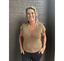 Top Bregje Camel/Glitter